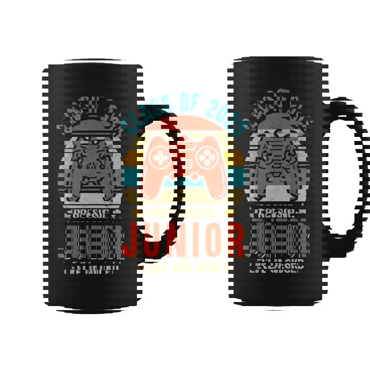 Class 2025 Junior Level Unlocked Gaming Graduate First Day Coffee Mug