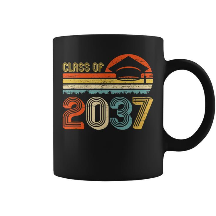 Class Of 2037 Grow With Me Pre-K Graduate Vintage Retro Coffee Mug
