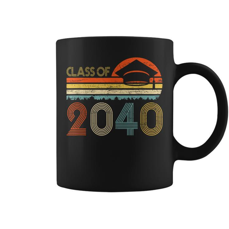 Class Of 2040 Grow With Me Pre-K Graduate Vintage Retro  Coffee Mug