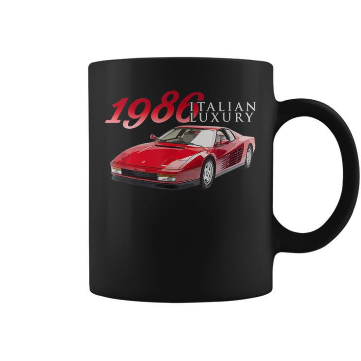 Classic Cars1986 Luxury Italian Sports Car Red Sports Car  Coffee Mug