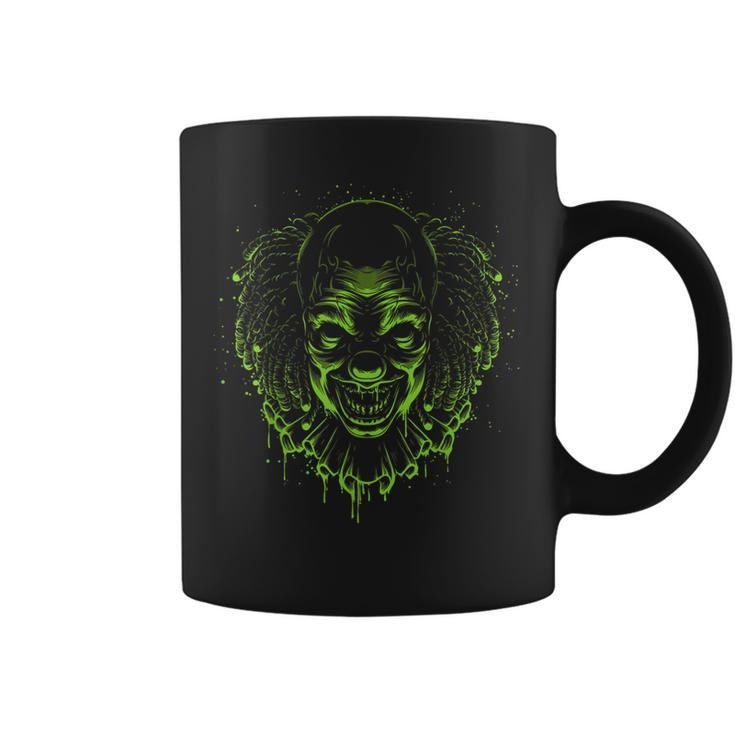 Clown Head Grim Reaper Man Or Woman Halloween  Coffee Mug