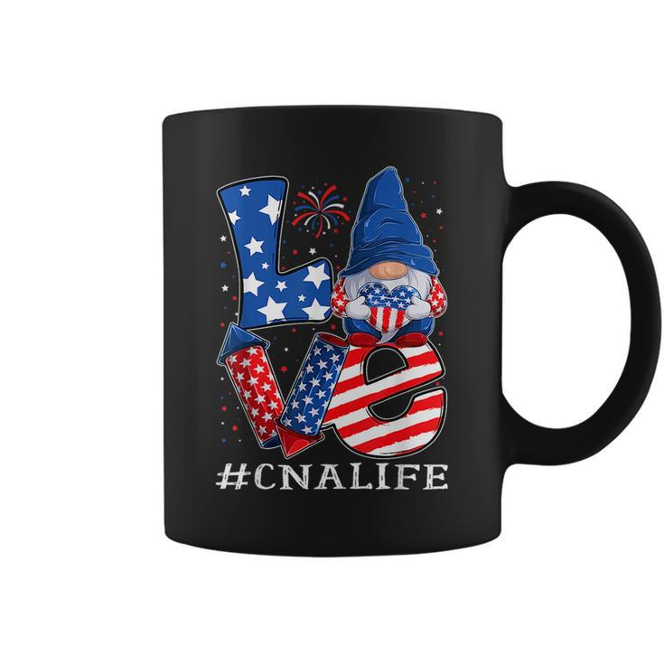 Cna Certified Nursing Assistant Love 4Th Of July Gnome Usa  Coffee Mug