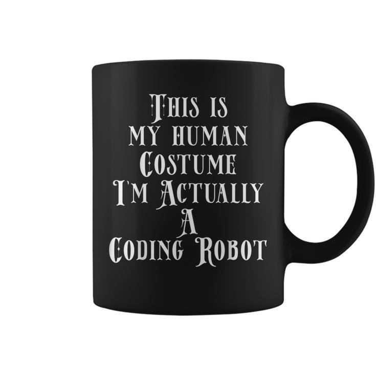 Coding Robot Costume For Software Developer Programmer Coder Coffee Mug