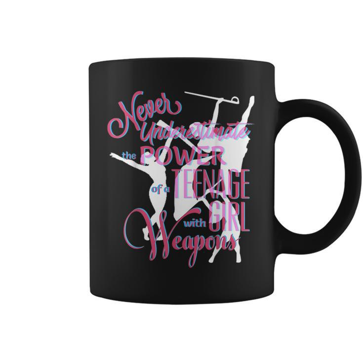Color Guard  Never Underestimate Nage Girl W Weapons Coffee Mug