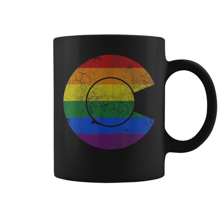 Colorado Lgbtq Rainbow Flag Gay Lesbian Bi Trans Queer  Coffee Mug