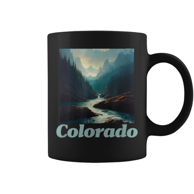 Colorado Mountain And Nature Graphic Coffee Mug