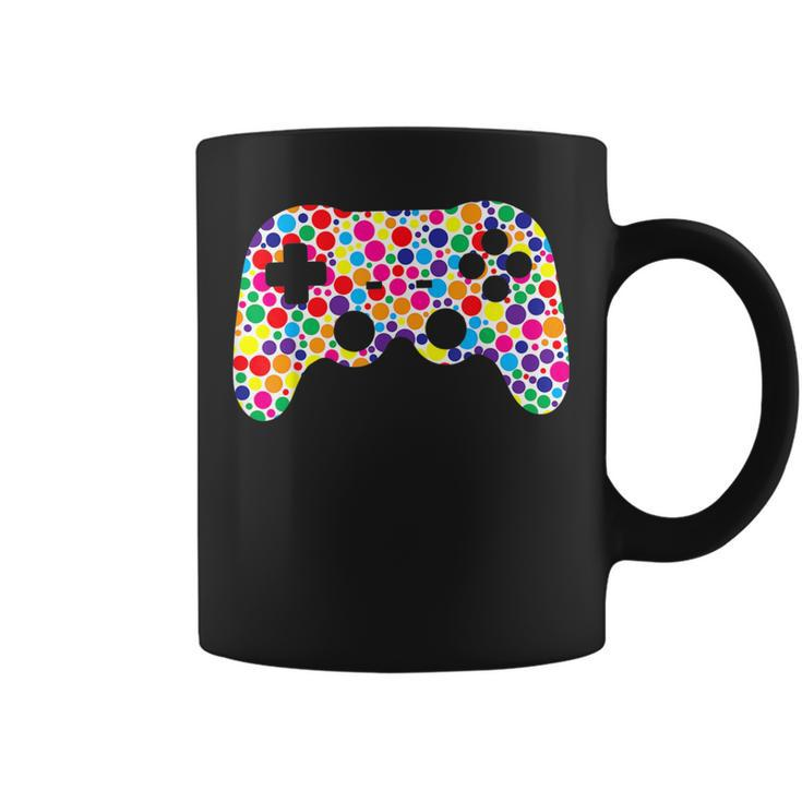 Colorful Game Controller Happy International Dot Day 2023 Coffee Mug