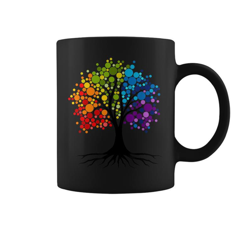 Colorful Tree Dot Day 2023 Dot Coffee Mug