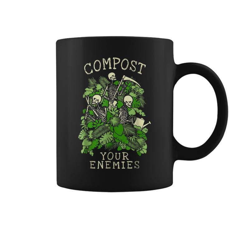 Compost Your Enemies Funny Garden Plant Gardening Lover  Coffee Mug