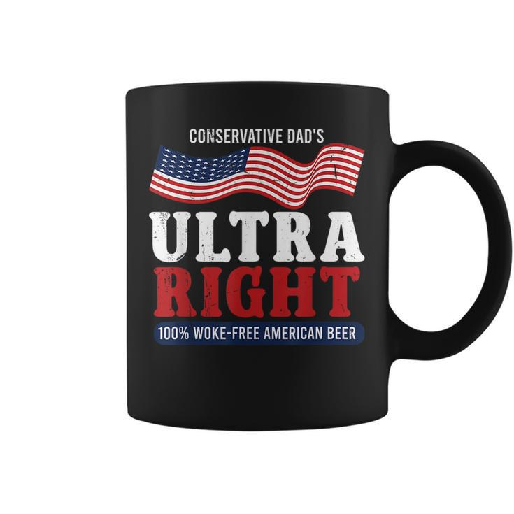 Conservative Dad's Ultra Right 100 Work Free American Beer Coffee Mug
