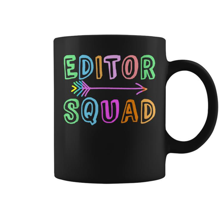 Content Editing Staff Team Yearbook Crew Author Editor Squad Coffee Mug
