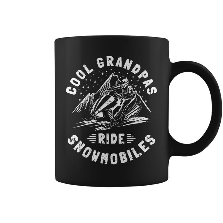 Cool Grandpas Ride Snowmobiles Grandpa Snowmobiler Coffee Mug