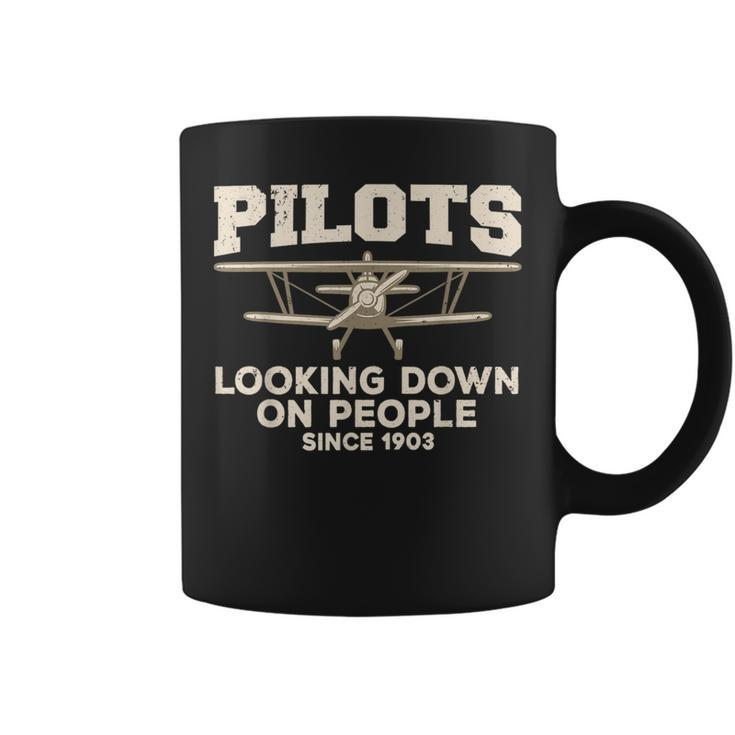 Cool Pilot For Men Women Aircraft Pilot Airplane Flying Coffee Mug