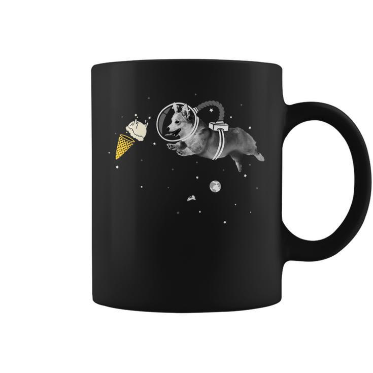 Corgi Astronaut In Space  - Icecream Corginaut  Coffee Mug