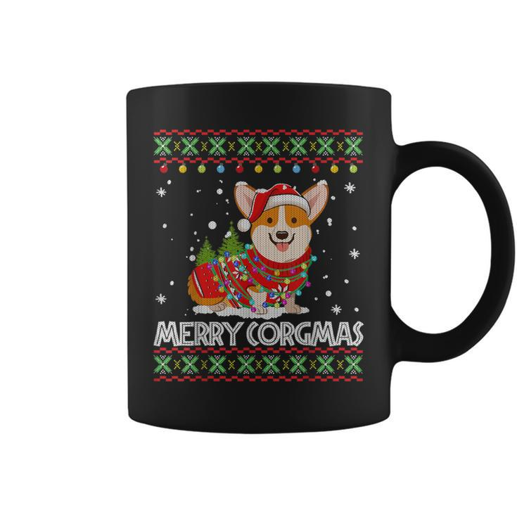 Corgi Dog Merry Corgmas Santa Corgi Ugly Christmas Sweater Coffee Mug