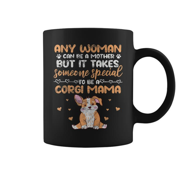 Corgi Mama Dog Mom Mother Mothers Day Kawaii Distressed Coffee Mug
