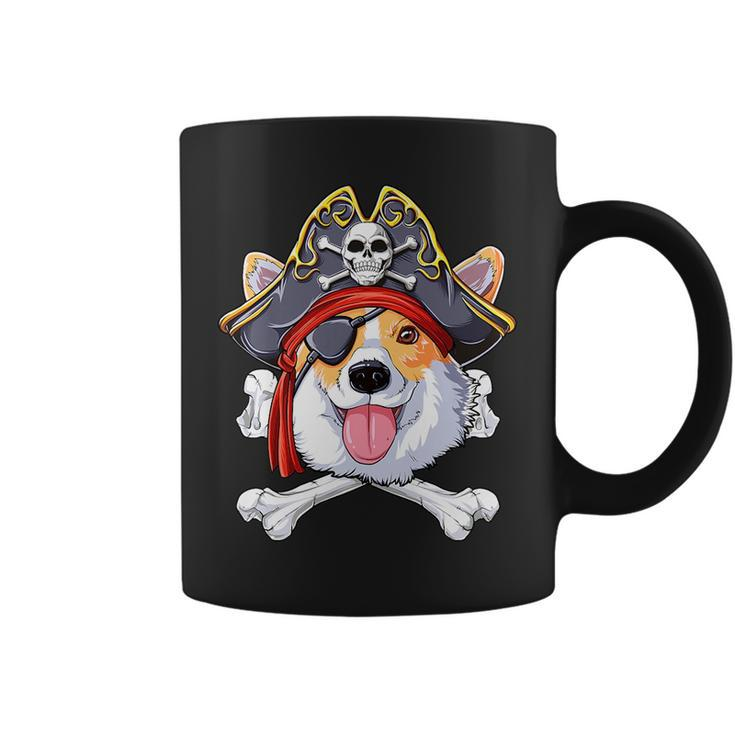 Corgi Pirate T  Jolly Roger Flag Skull And Crossbones Coffee Mug