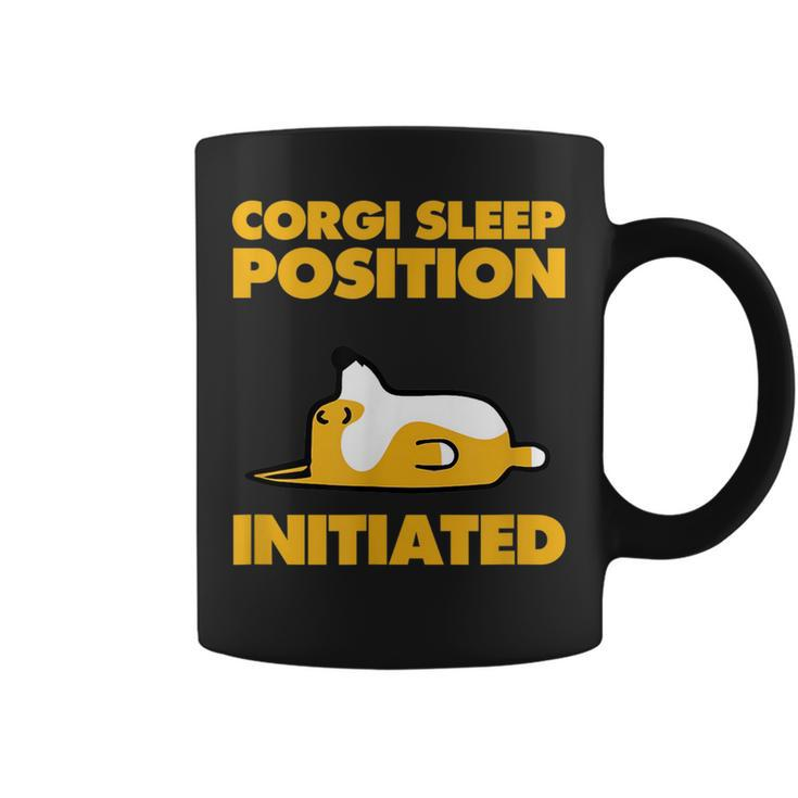 Corgi Sleep Position Initiated T  Coffee Mug