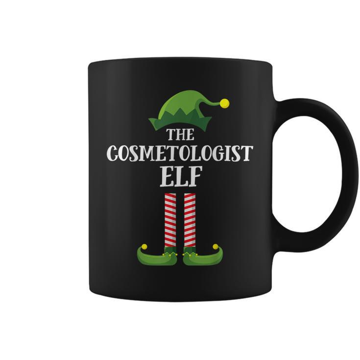 Cosmetologist Elf Matching Family Group Christmas Party Elf Coffee Mug