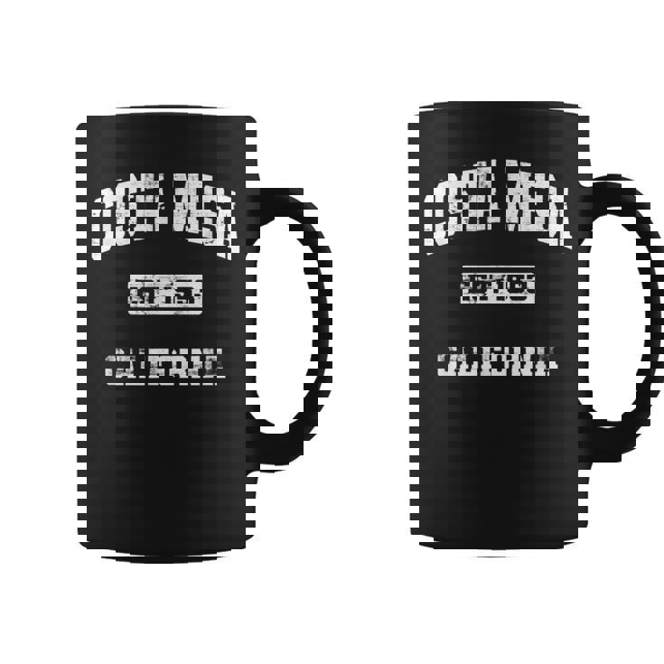 Costa Mesa California Ca State Vintage Athletic Style Coffee Mug
