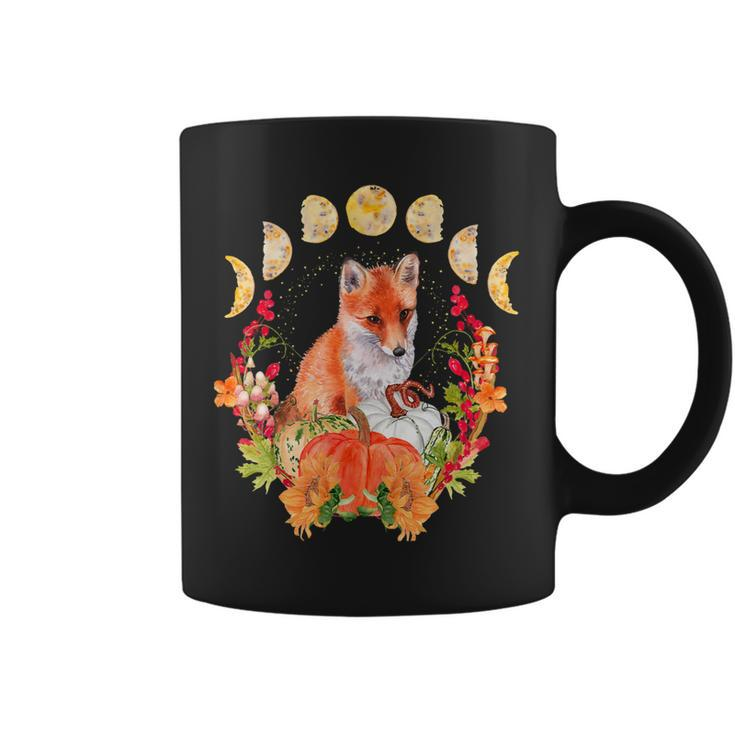 Cottagecore Fox Floral Nature Aesthetic Men Women Graphic Coffee Mug