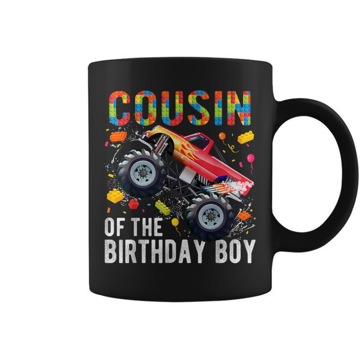 Cousin Birthday Boy Building Blocks Monster Truck Coffee Mug