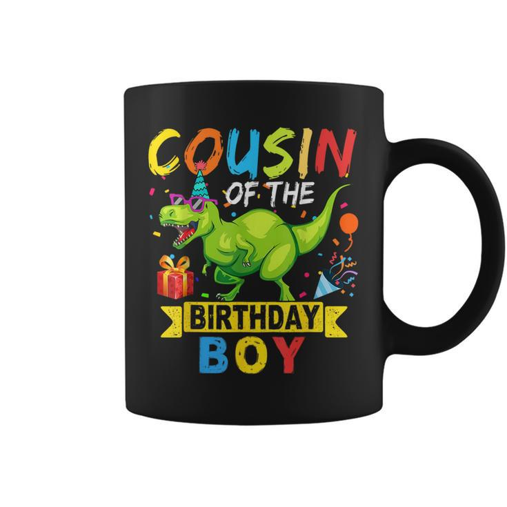 Cousin Of The Birthday Boy T-Rex Rawr Dinosaur Birthday Boy Coffee Mug