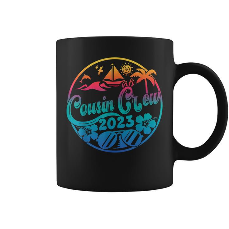 Cousin Crew 2023 Summer Vacation Holiday Family Camp Tie Dye  Coffee Mug