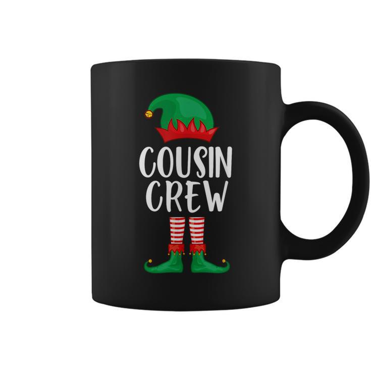 Cousin Crew Elf Christmas Party Matching Family Group Pajama Coffee Mug