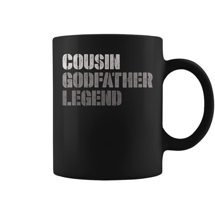 Cousin Godfather Legend | Godson Goddaughter | Godparent  Coffee Mug