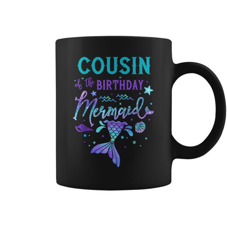Cousin Of The Birthday Mermaid Theme Party Squad Security  Coffee Mug