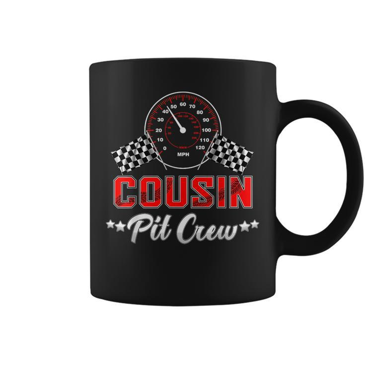 Cousin Racing Car Birthday Party Family Matching Pit Crew Coffee Mug