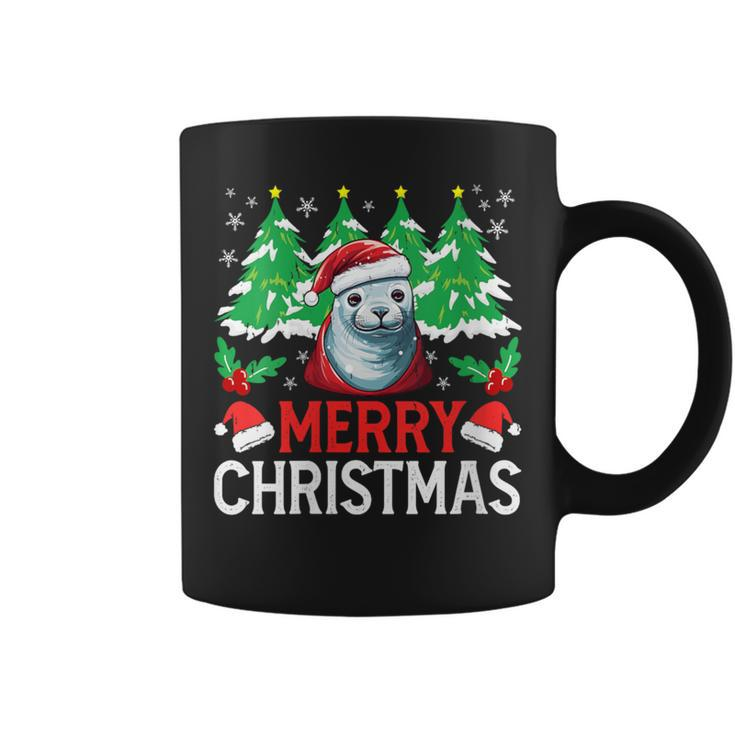 Crabeater Seal Christmas Pajama Costume For Xmas Holiday Coffee Mug