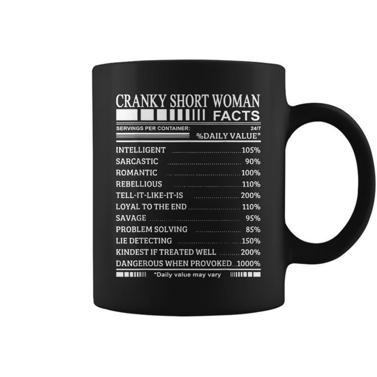 Cranky Short Woman Facts Servings Per Container  Coffee Mug