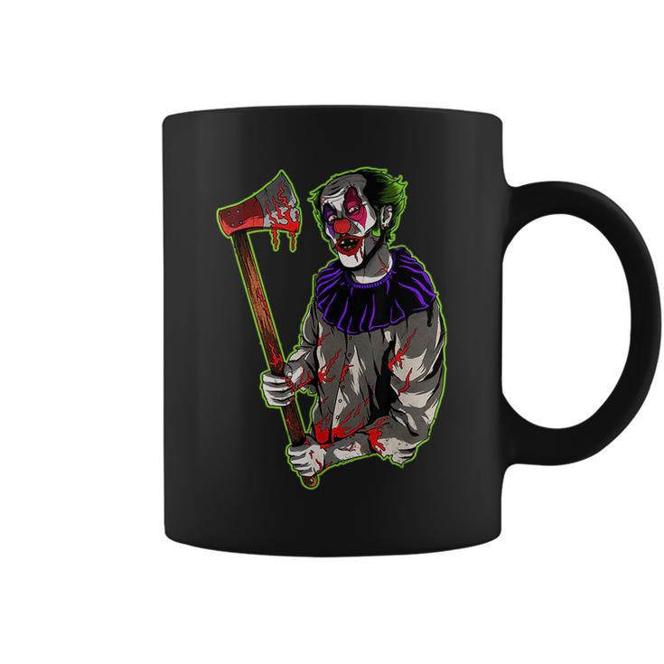 Crazy Evil Killer Clown Horror Scary Holloween Costume  Coffee Mug