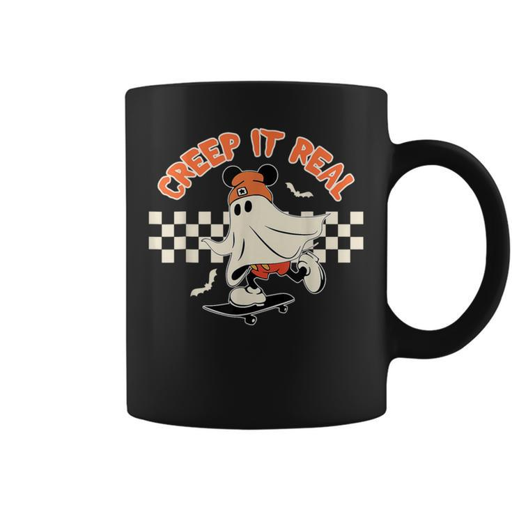 Creep It Real Spooky Ghost Mouse Halloween Coffee Mug