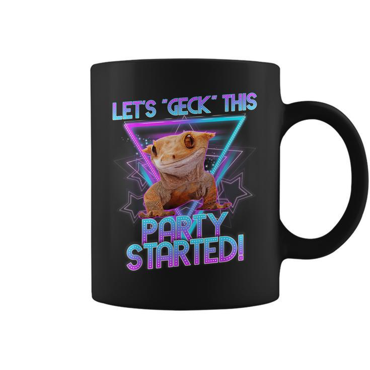 Crested Gecko Let's Geck This Party Started Coffee Mug