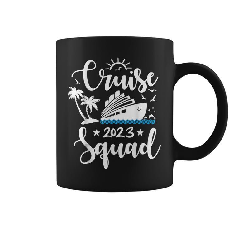 Cruise Squad 2023 Summer Vacation Family Friend Travel Group Cruise Funny Gifts Coffee Mug