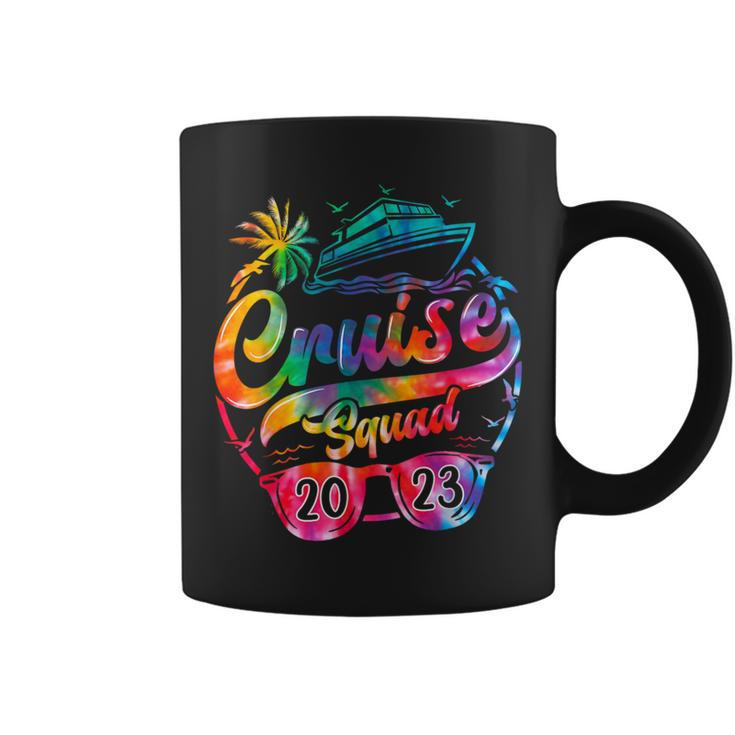 Cruise Squad 2023 Tie Dye Birthday Cruise Bday Coffee Mug
