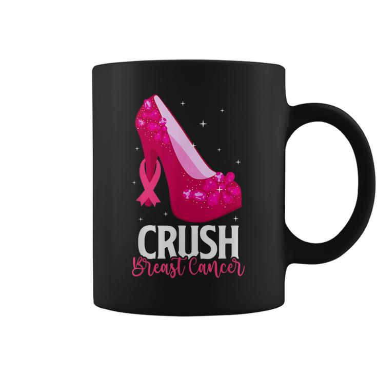 Crush Breast Cancer Breast Cancer Bling Pink Ribbon Coffee Mug