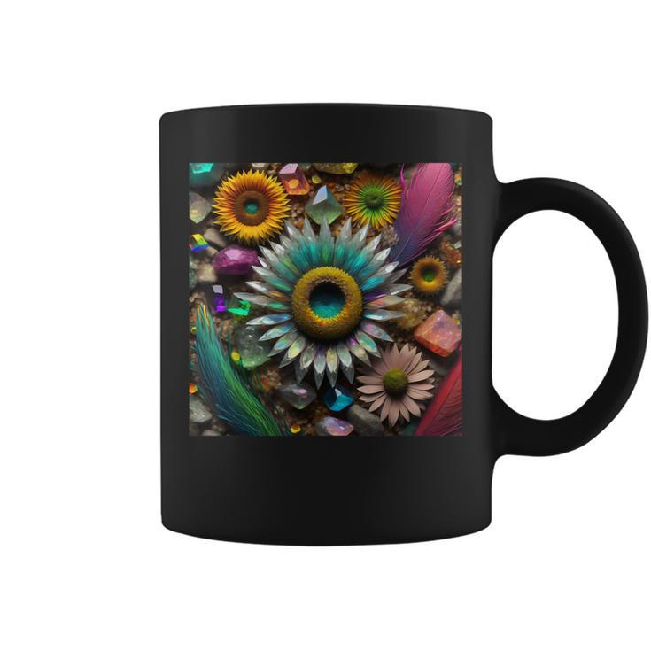 Crystal Flowers Coffee Mug