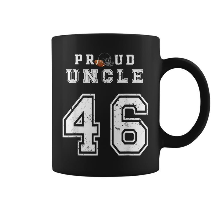 Custom Proud Football Uncle Number 46 Personalized For Men  Coffee Mug