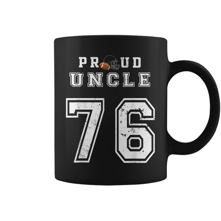 Custom Proud Football Uncle Number 76 Personalized For Men  Coffee Mug