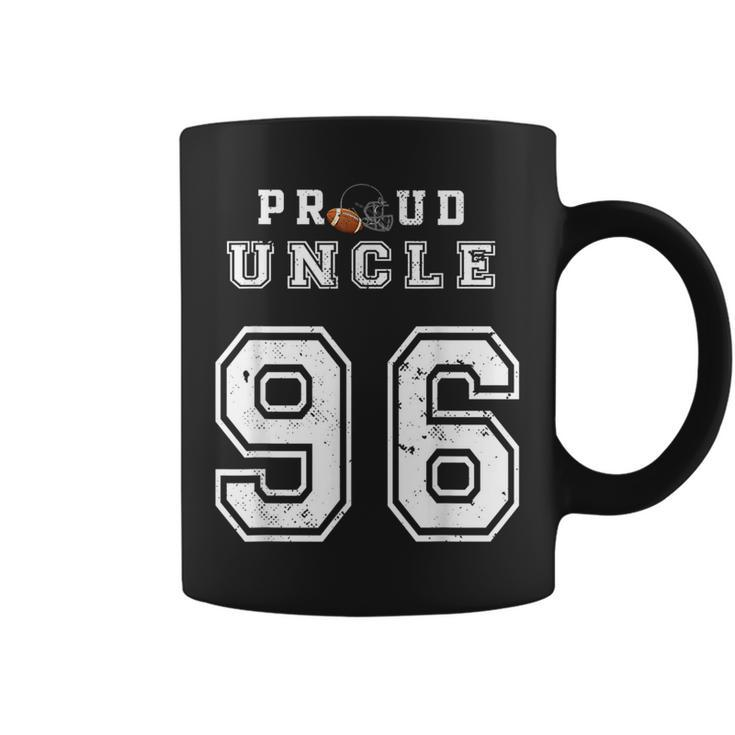 Custom Proud Football Uncle Number 96 Personalized For Men  Coffee Mug