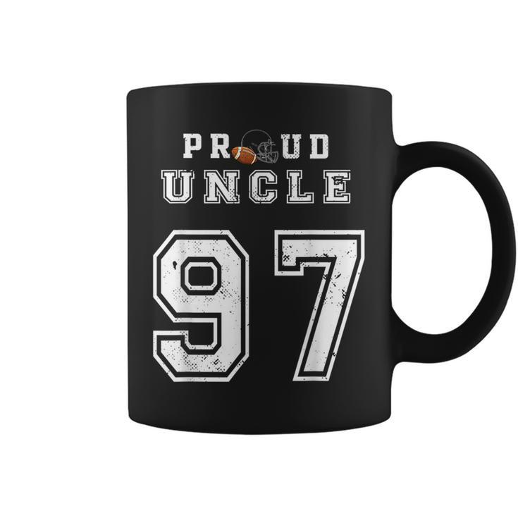 Custom Proud Football Uncle Number 97 Personalized For Men  Coffee Mug