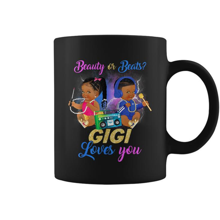 Cute Beauty Or Beat Gigi Loves You -Gender Reveal Party Coffee Mug