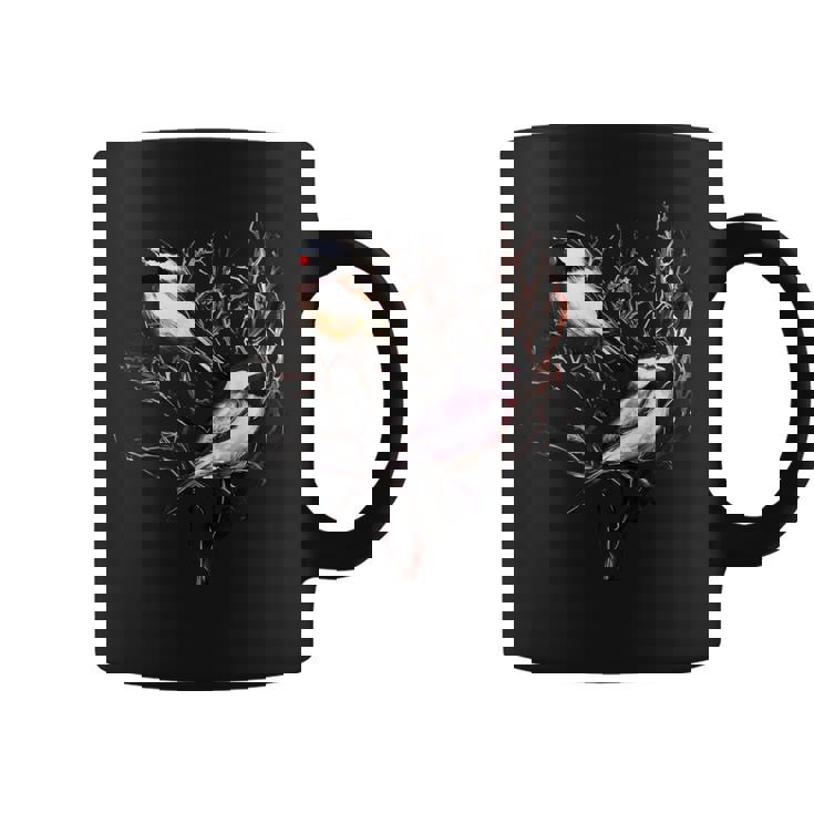 Cute Black Capped Chickadees In Branches Coffee Mug