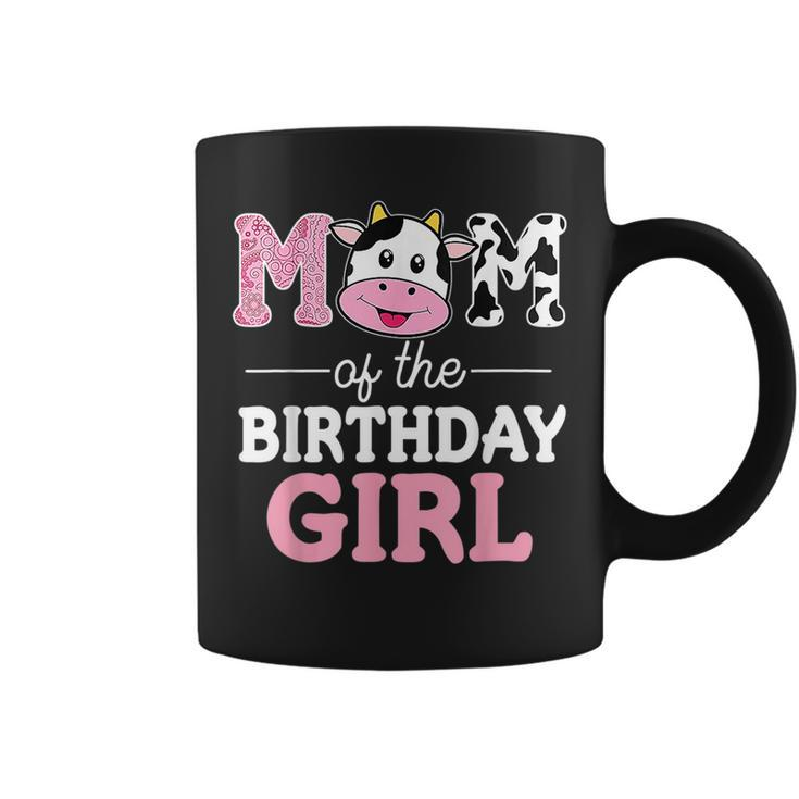 Cute Farm Cow Mommy Mama Mom Of The Birthday Girl  Coffee Mug