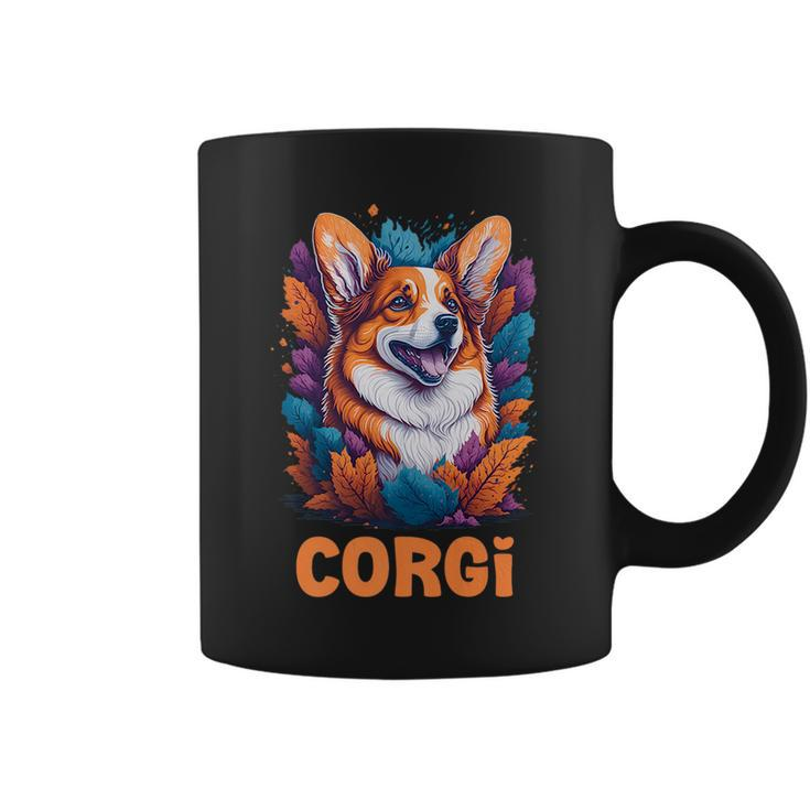Cute Fluffy Dog Corgi Red - Creative Modern Design   Coffee Mug