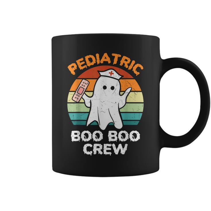 Cute Ghost Halloween Pediatric Rn Nurse Boo Boo Crew  Gift For Women Coffee Mug